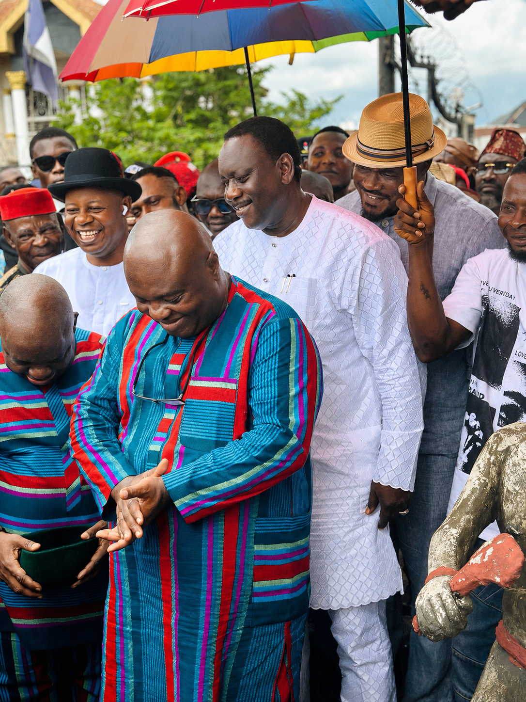 John Ifere sharing a laugh at a community event